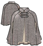 Patron ropa, Fashion sewing pattern, molde confeccion, patronesymoldes.com Cape 7705 LADIES Coats